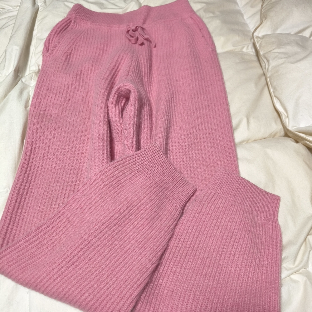 EUC Rag & Bone Pierce Women’s Pink 100% Cashmere Joggers Sz S
